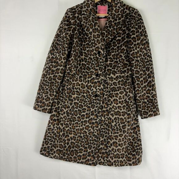 Kate Spade Jackets & Blazers - Kate Spade Leopard Print Coat
